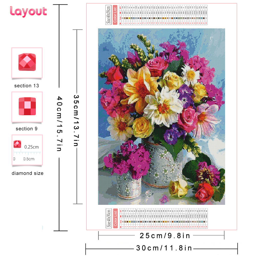 Full Diamond Mosaic Flower 5D  - مراجعة Art Craft Vase وسعره