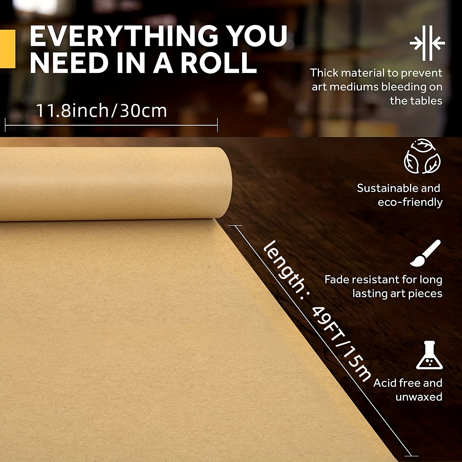 Kraft Paper Roll Ideal For Pac - مراجعة Wallpaper Art And Craft وسعره