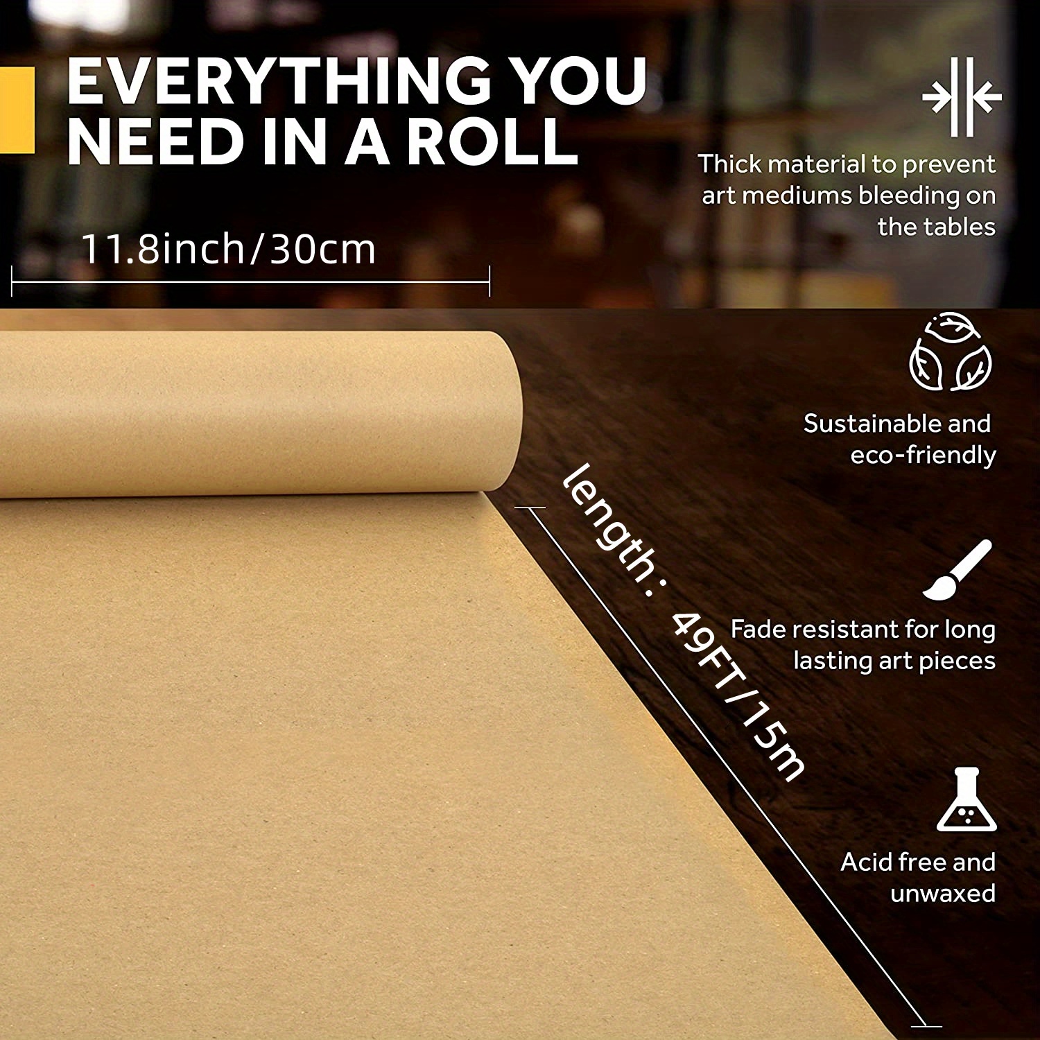 Kraft Paper Roll Ideal For Pac - مراجعة Wallpaper Art And Craft وسعره