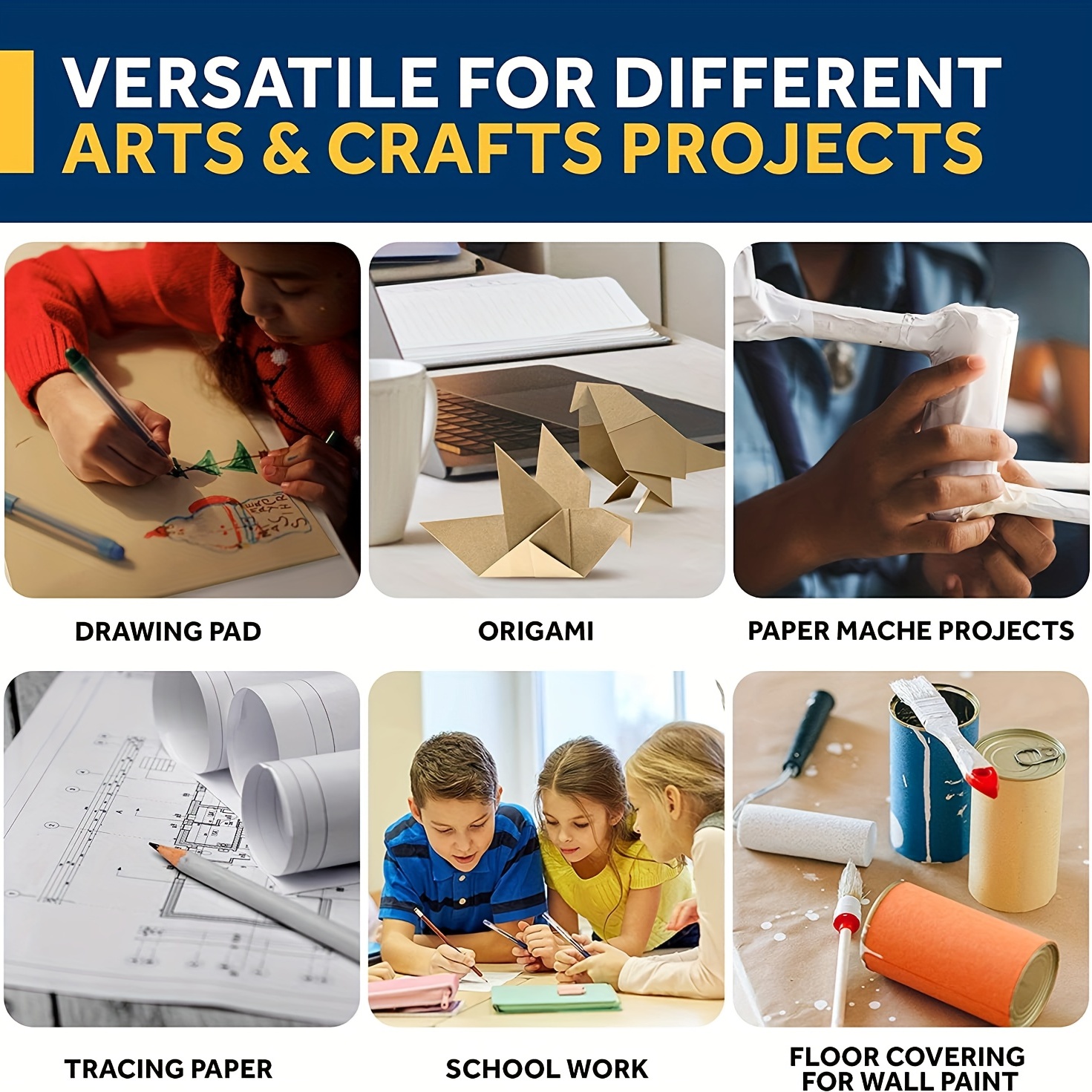 Kraft Paper Roll Ideal For Pac - مراجعة Wallpaper Art And Craft وسعره