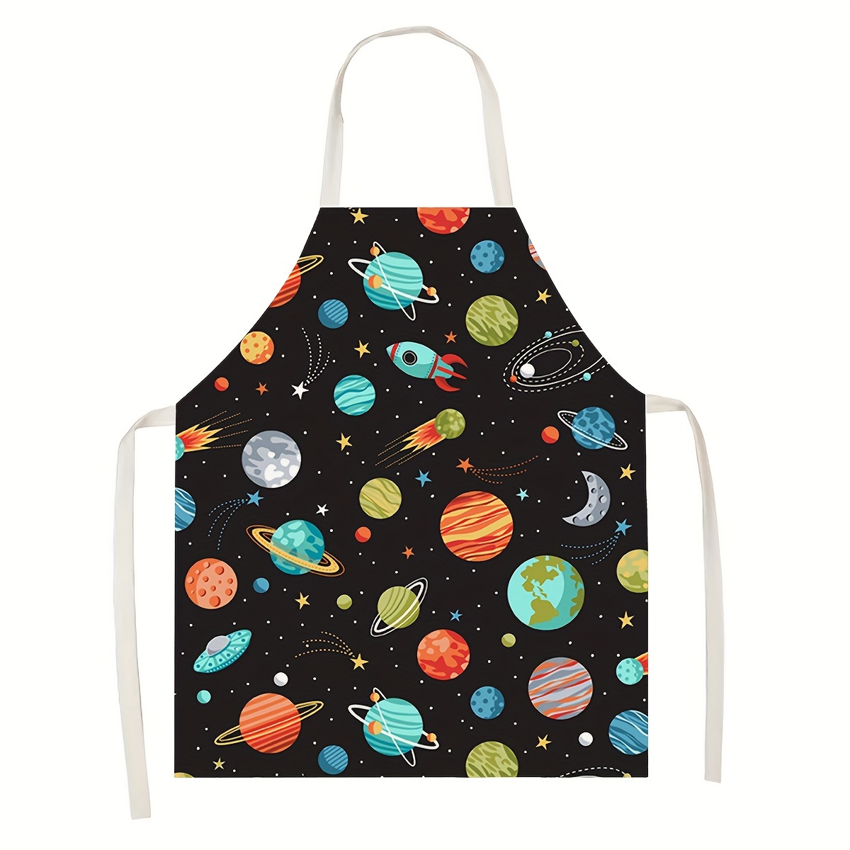 1pc Kids Apron Space Theme Roc - مراجعة Art And Craft Rocket وسعره