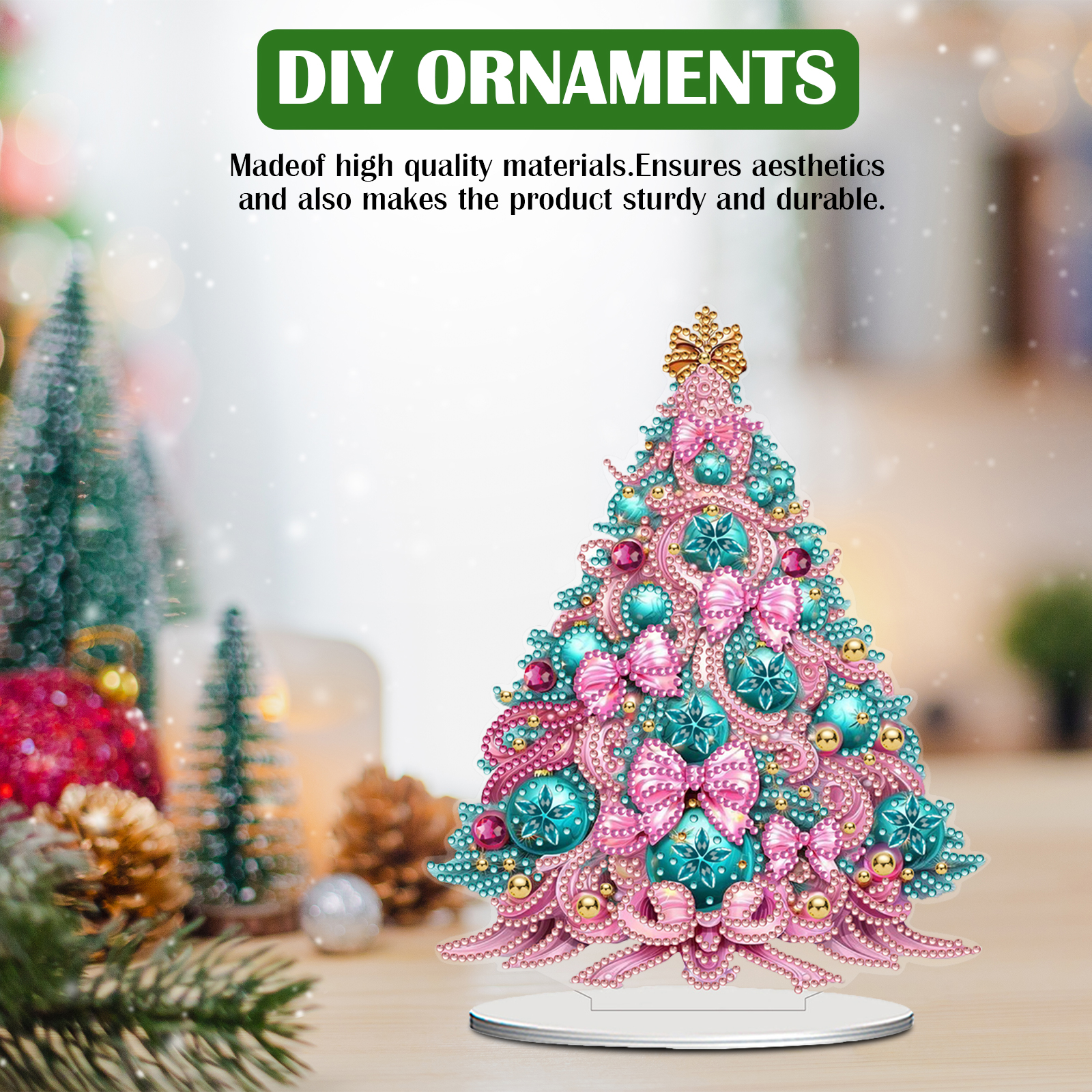 Mini DIY Diamond Painting Orna - مراجعة Art Craft Christmas Ideas وسعره
