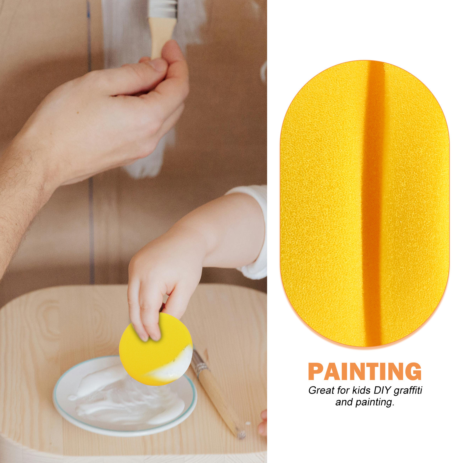 2Pcs Paint Sponge Round Set DI - مراجعة Art Craft Activities وسعره