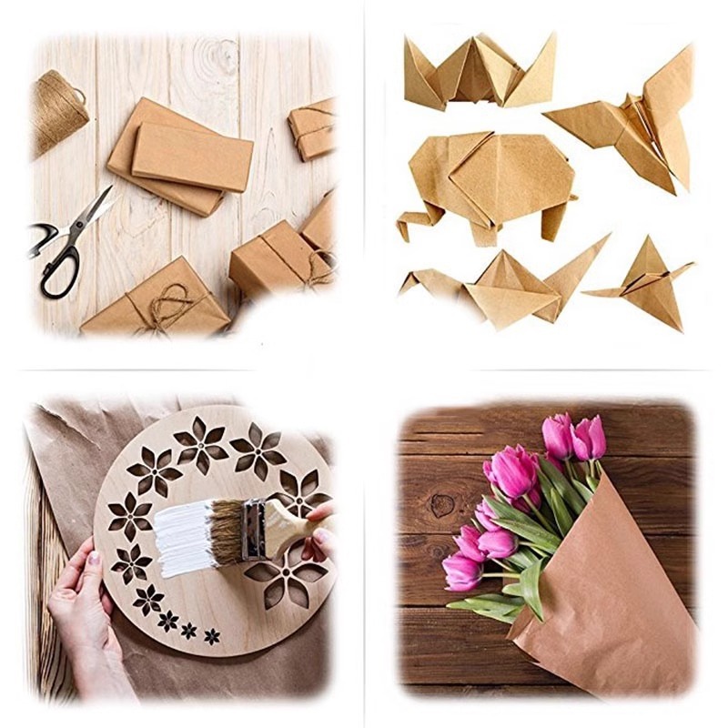 Brown Kraft Paper Ideal For Gi - مراجعة Wallpaper Art And Craft وسعره