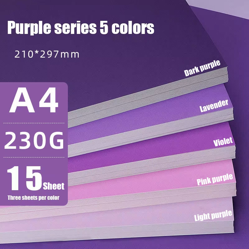 15 Sheets Assorted Purple Card - مراجعة Art Craft Activities وسعره
