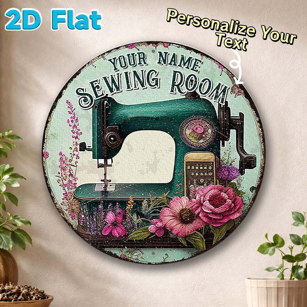 Custom Name Sewing Room Round  - مراجعة Art Craft Names وسعره