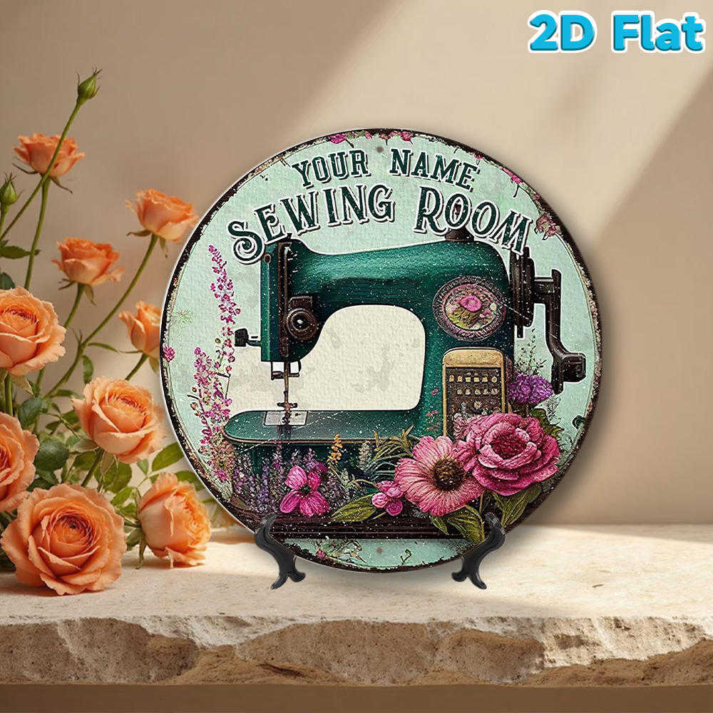 Custom Name Sewing Room Round  - مراجعة Art Craft Names وسعره