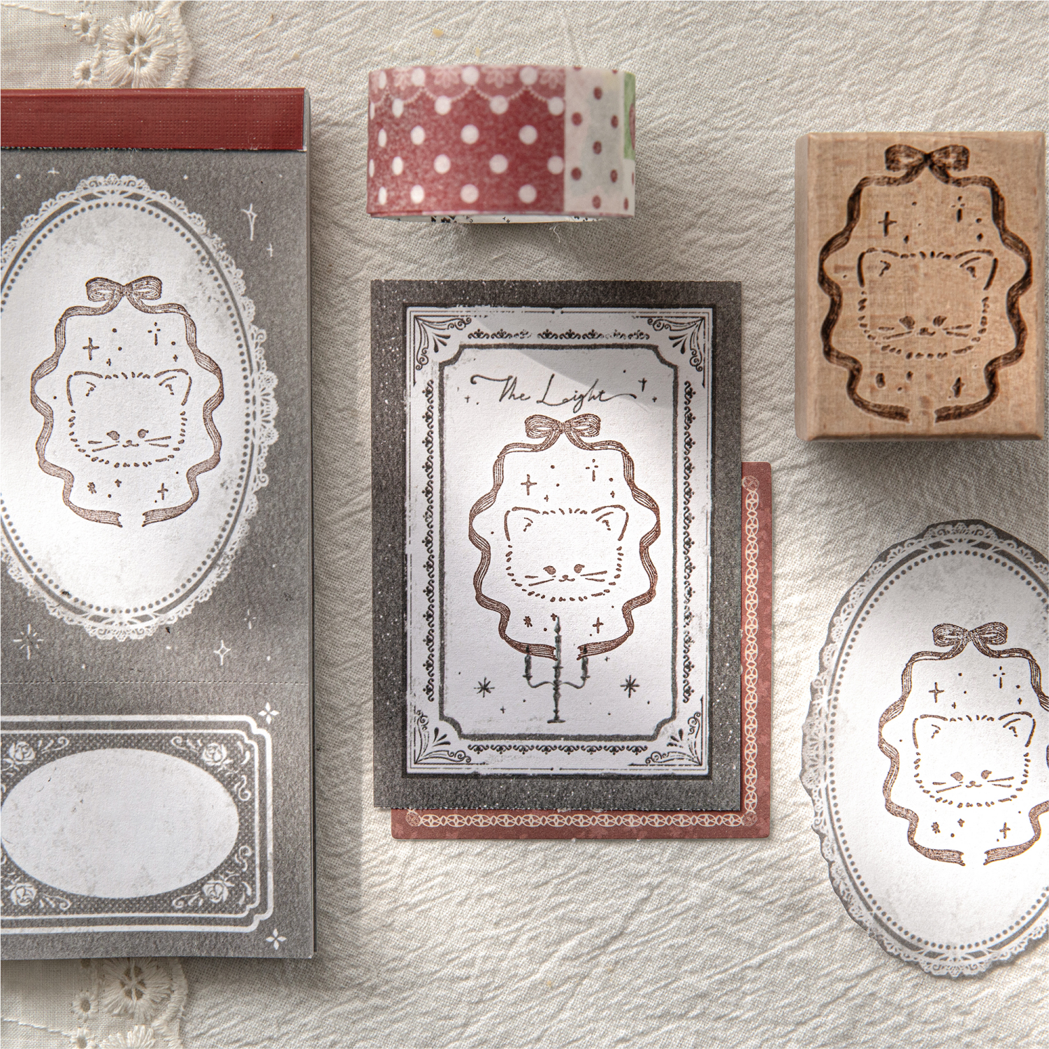 Cartoon Cute Cat Wood Stamp fo - مراجعة Art Craft Activities وسعره