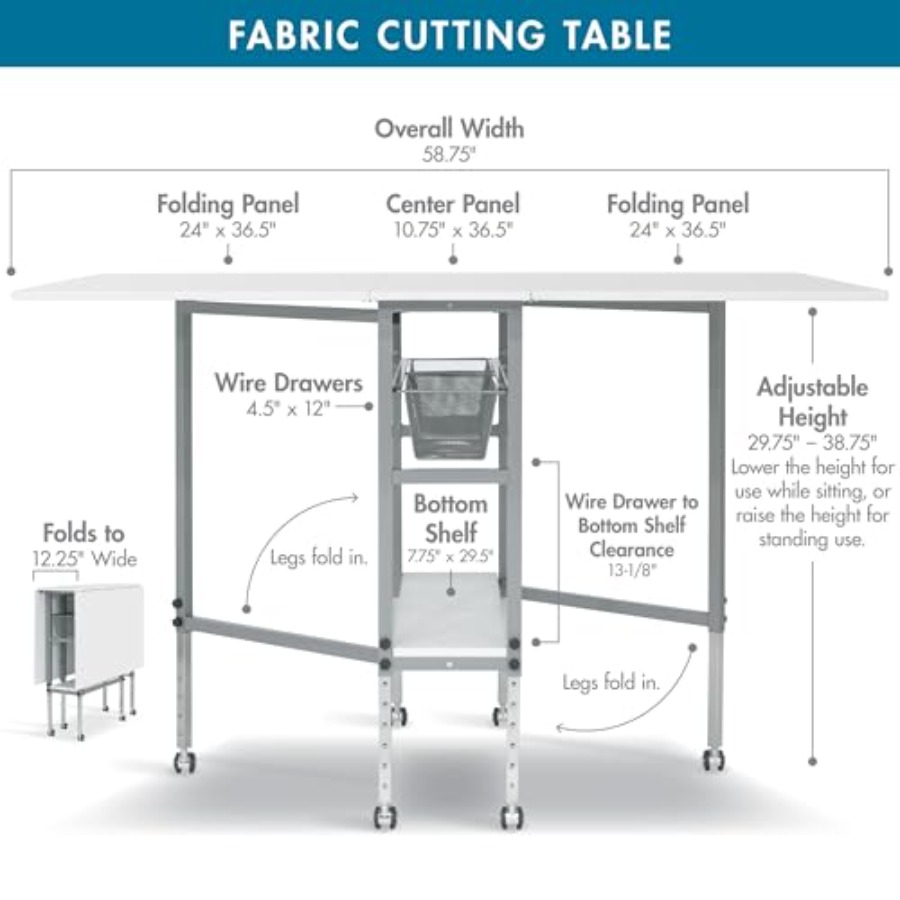 Hobby and Cutting Table Arts a - مراجعة Art Craft Table وسعره
