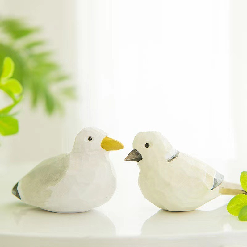 Hand Carved Wooden Bird Figuri - مراجعة Art Craft Christmas Ideas وسعره