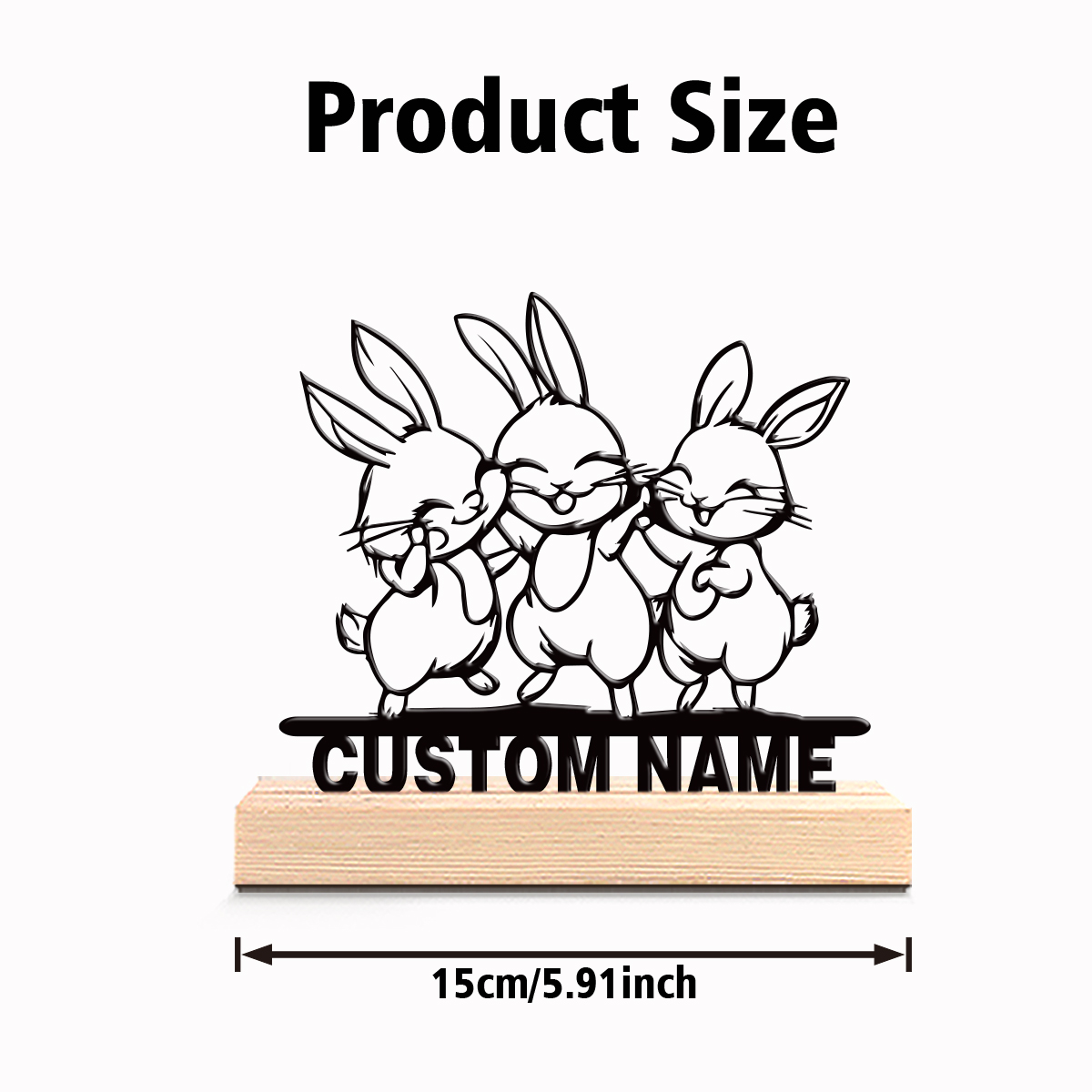 1pc Modern Rabbit Customized T - مراجعة Art Craft Table وسعره