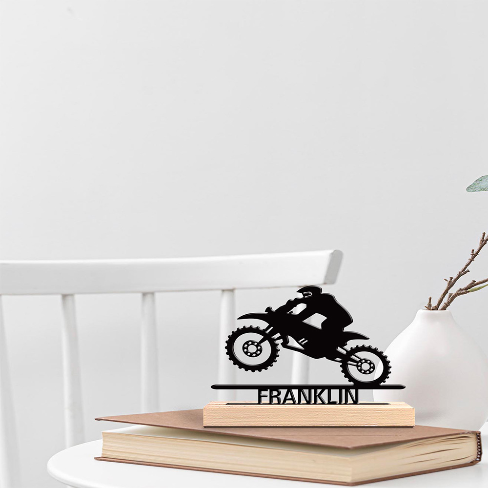 1pc Abstract Motorbike jumping - مراجعة Art Craft Names وسعره