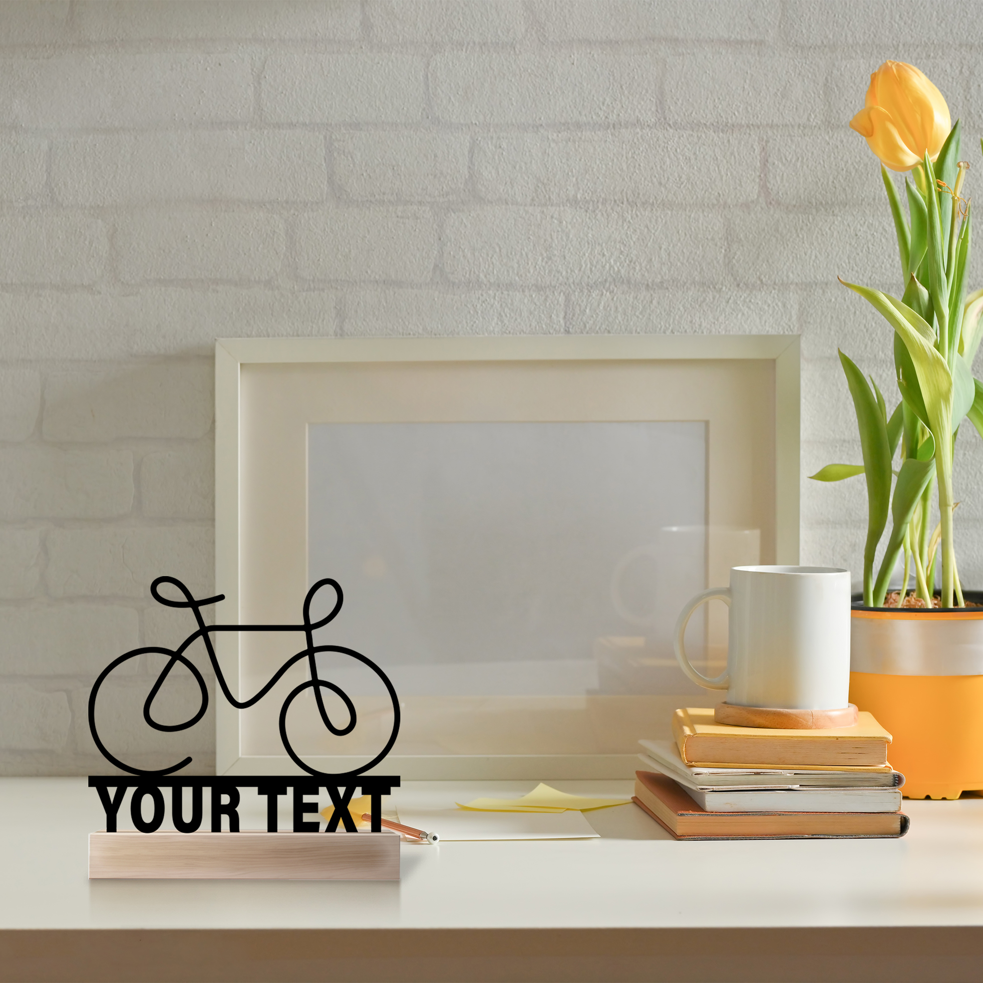 1pc Simple bicycle bike Custom - مراجعة Art Craft Names وسعره