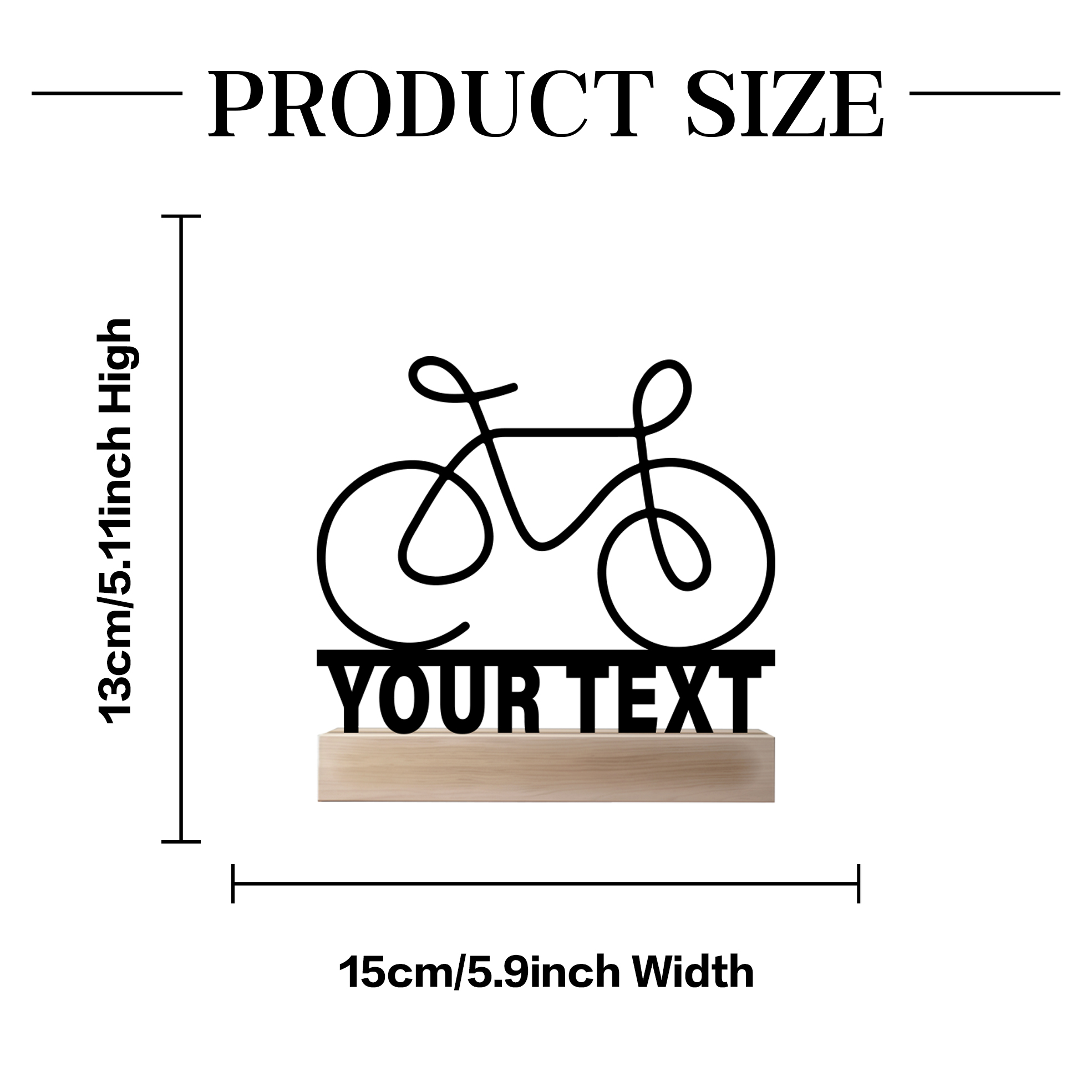 1pc Simple bicycle bike Custom - مراجعة Art Craft Names وسعره