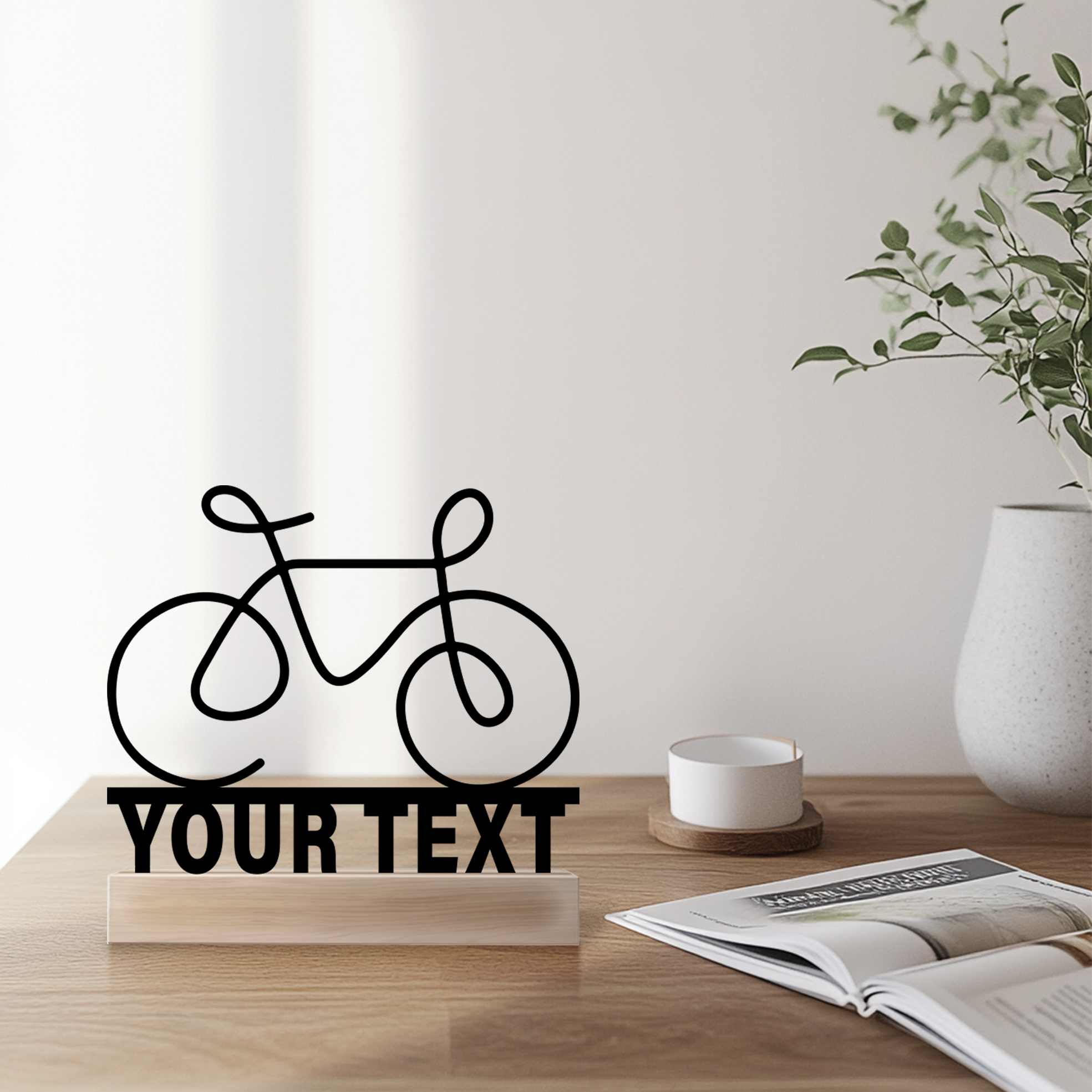 1pc Simple bicycle bike Custom - مراجعة Art Craft Names وسعره