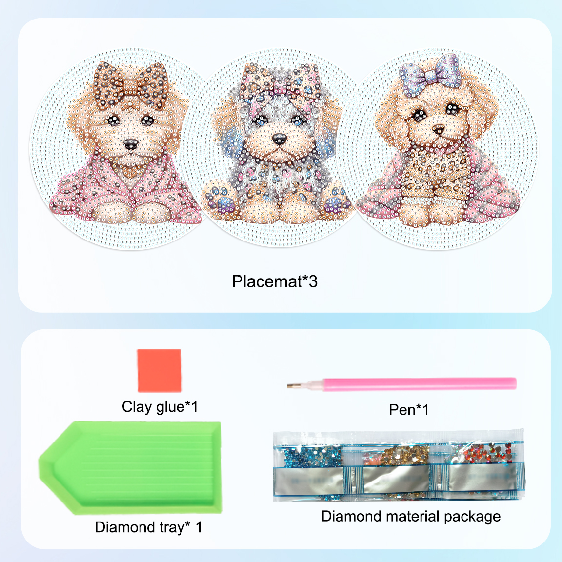 3Pcs Diamond Art Painting Plac - مراجعة Art Craft Table وسعره