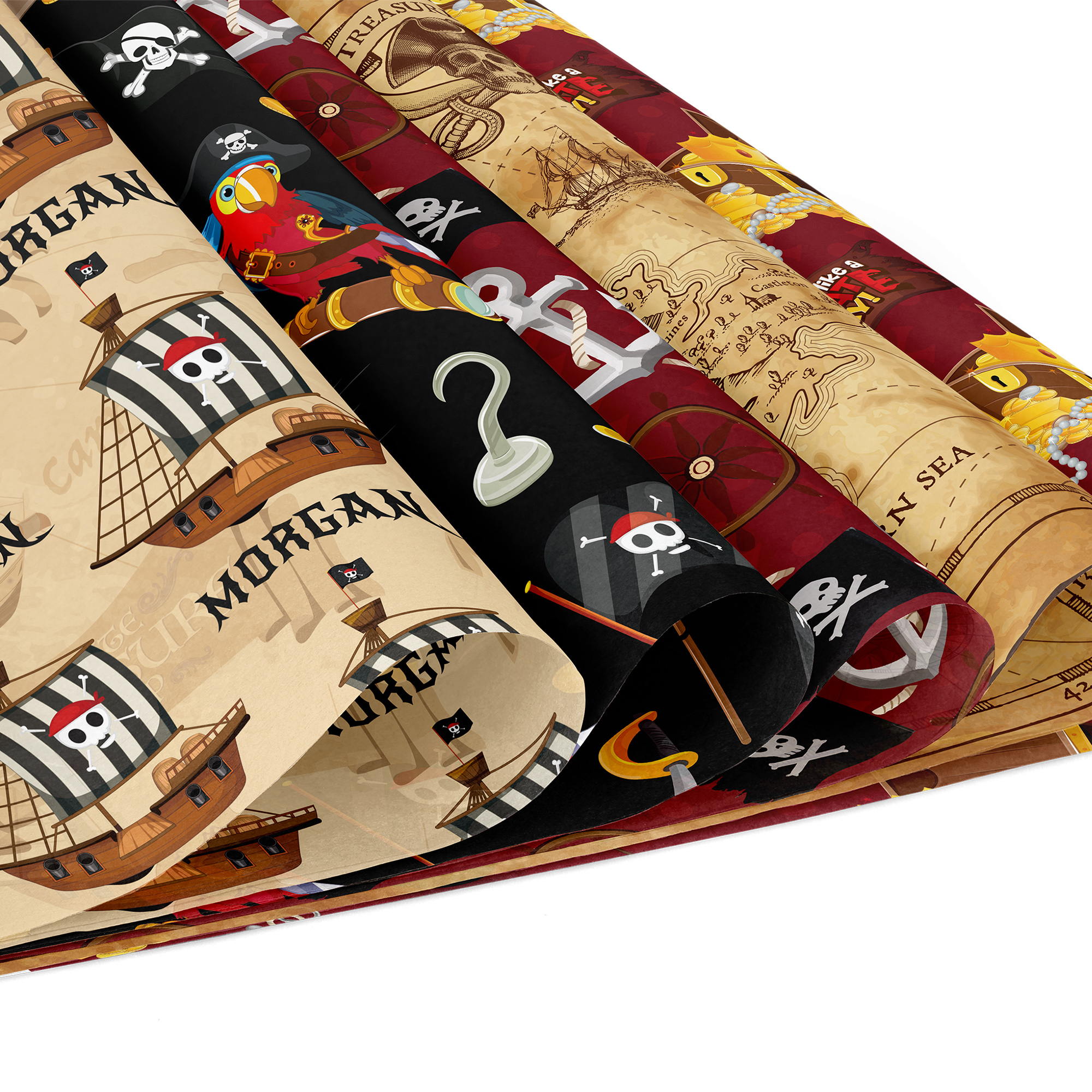 24pcs European Pirate Theme DI - مراجعة Art Craft Paper وسعره