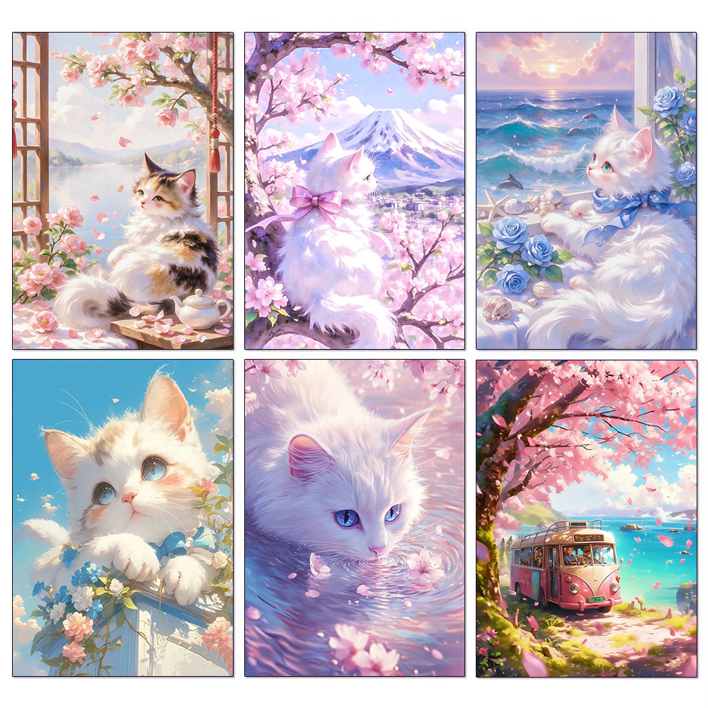 5D Diamond Painting Cat Lover  - مراجعة Wallpaper Art And Craft وسعره
