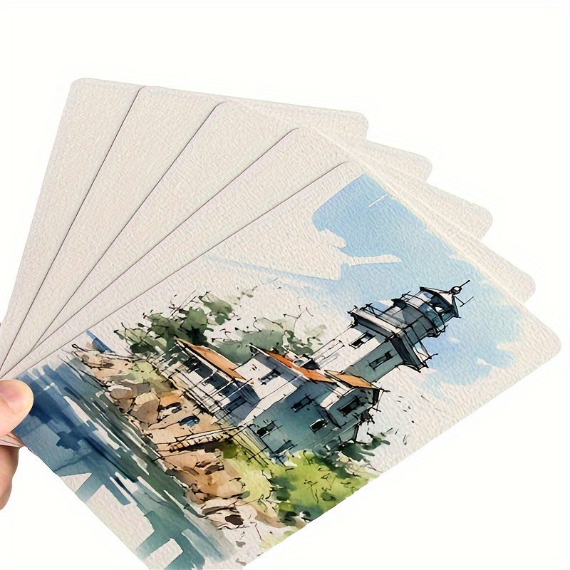 50PCS Premium Watercolor Paper - مراجعة Art Craft Using Paper وسعره