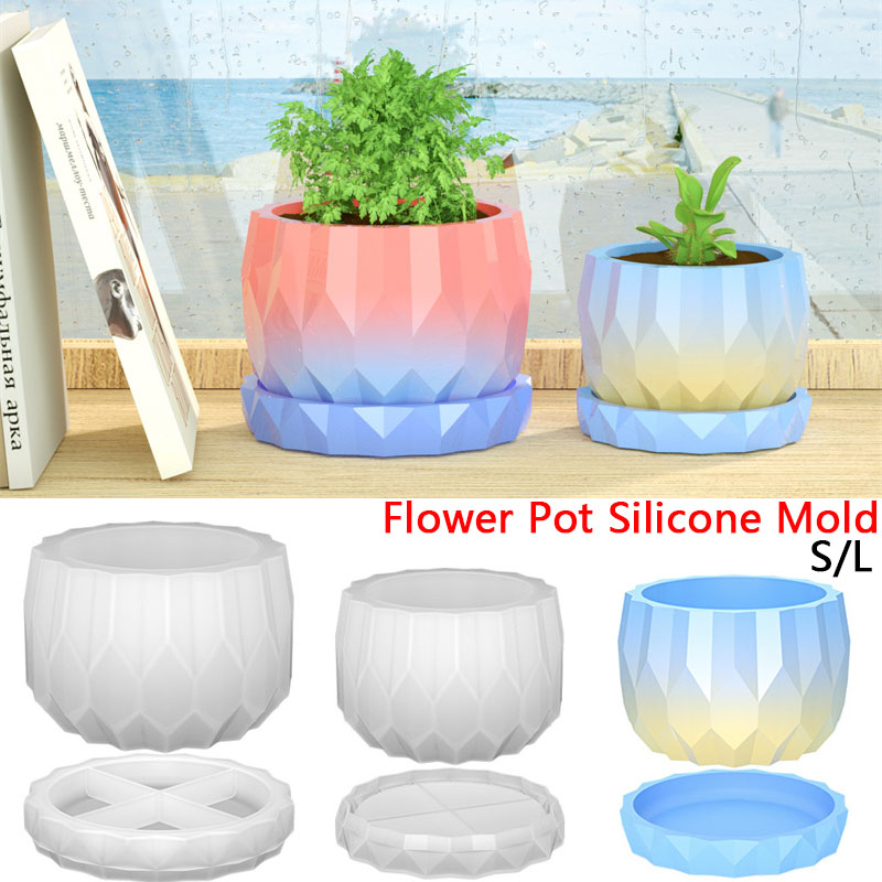 1 Set Silicone Planter Molds F - مراجعة Art Craft Vase وسعره