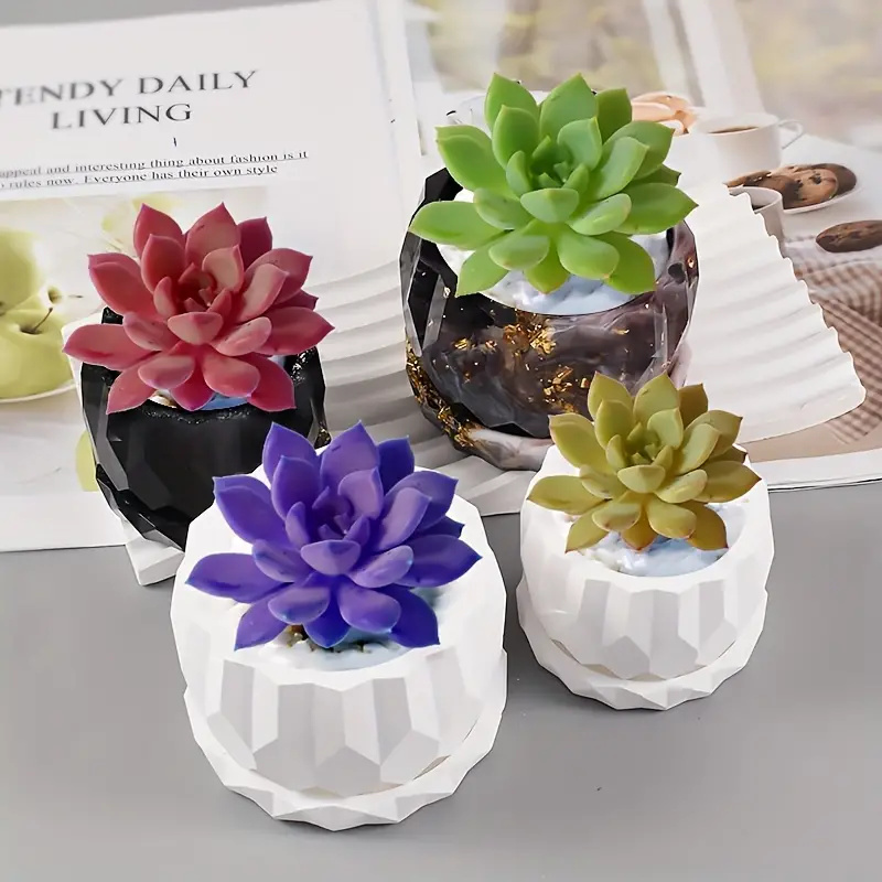 1 Set Silicone Planter Molds F - مراجعة Art Craft Vase وسعره