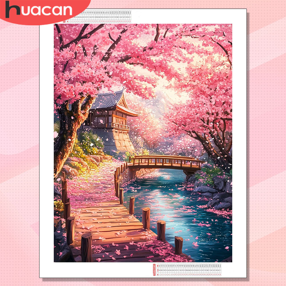 HUACAN Diamond Art House Lands - مراجعة Wallpaper Art And Craft وسعره