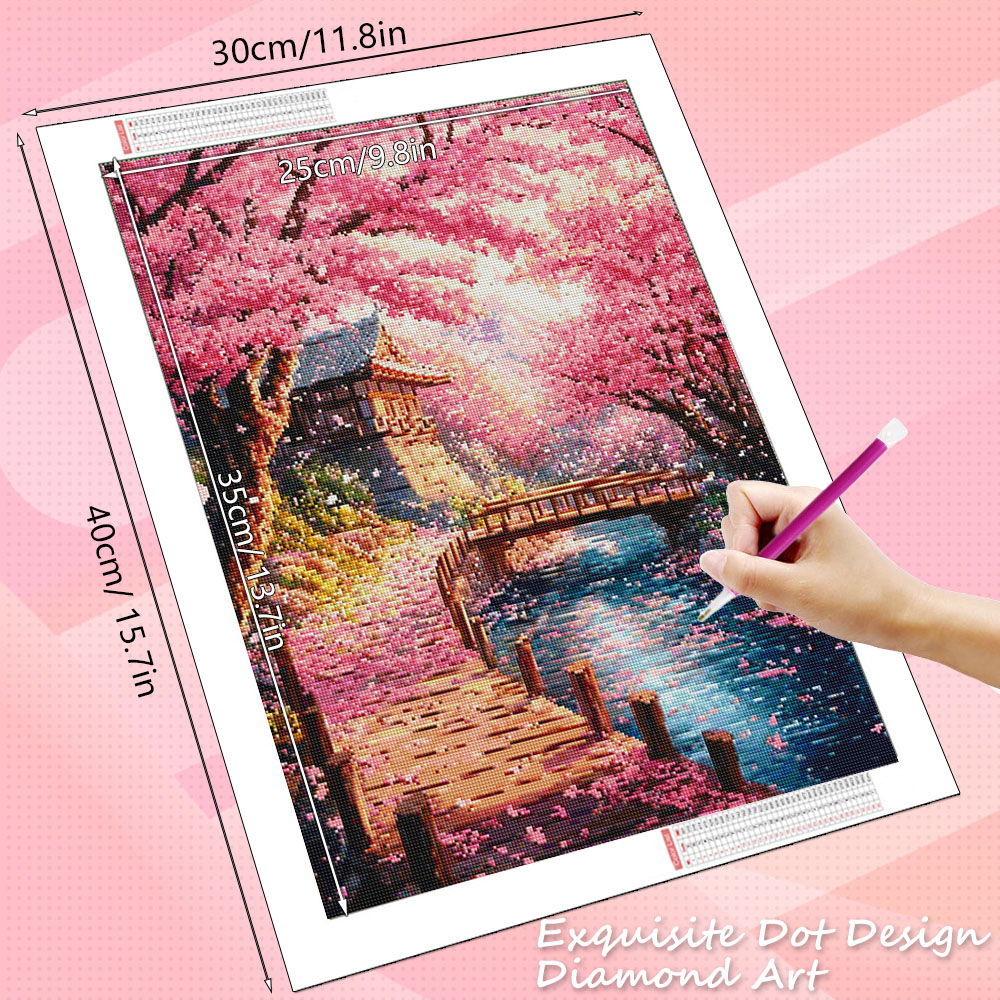 HUACAN Diamond Art House Lands - مراجعة Wallpaper Art And Craft وسعره