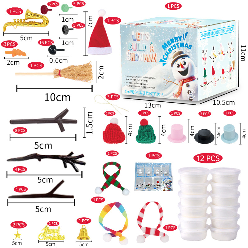12 DIY Snowman set toys, Chris - مراجعة Art Craft Upholstery وسعره