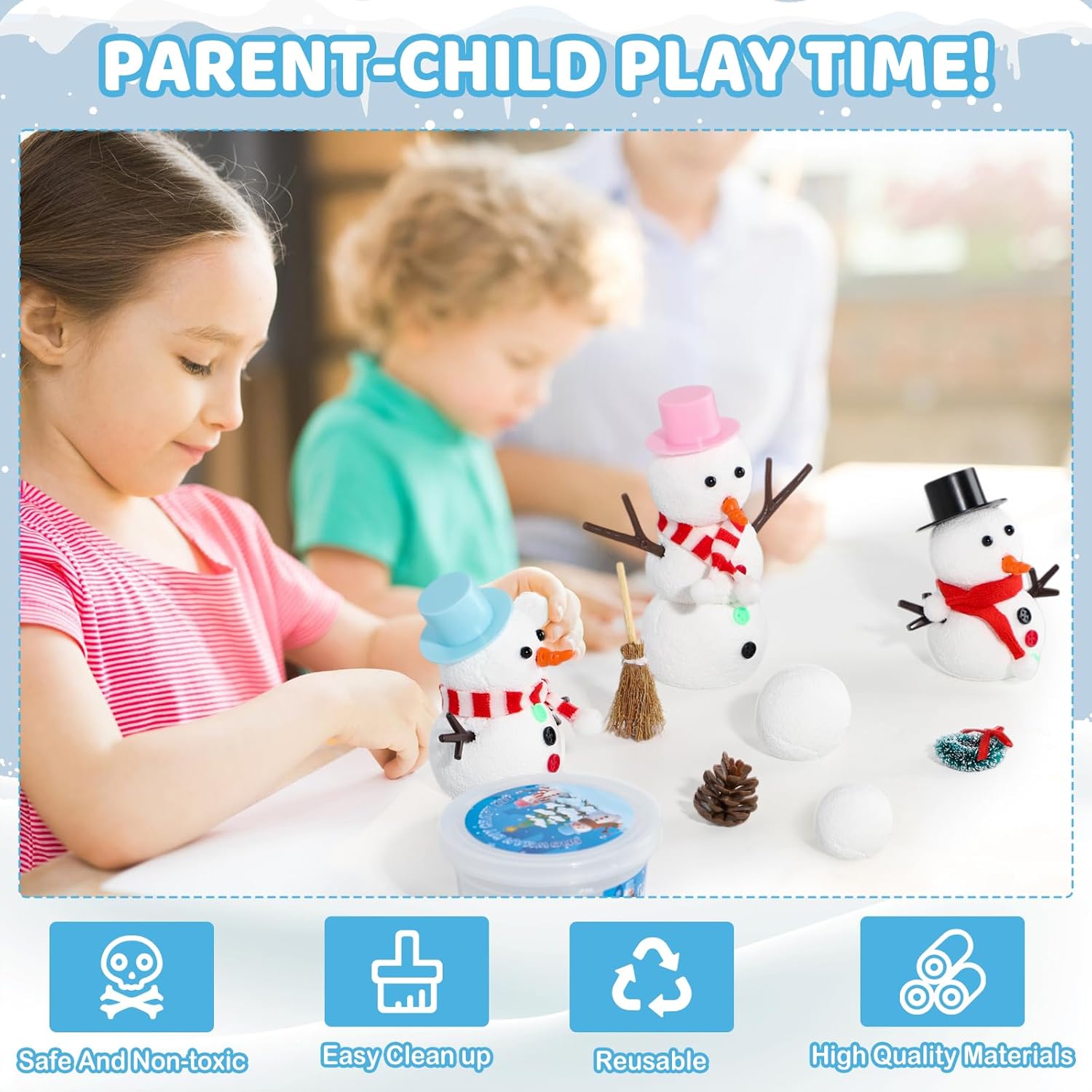 12 DIY Snowman set toys, Chris - مراجعة Art Craft Upholstery وسعره