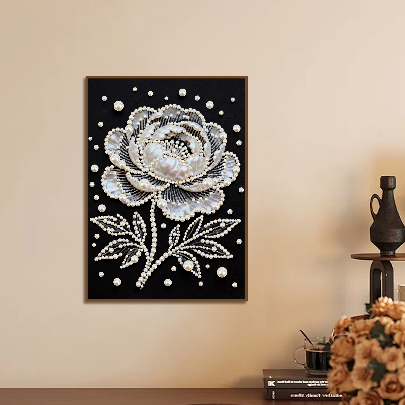 DIY Pearl Diamond Art Painting - مراجعة Art Craft Flower وسعره