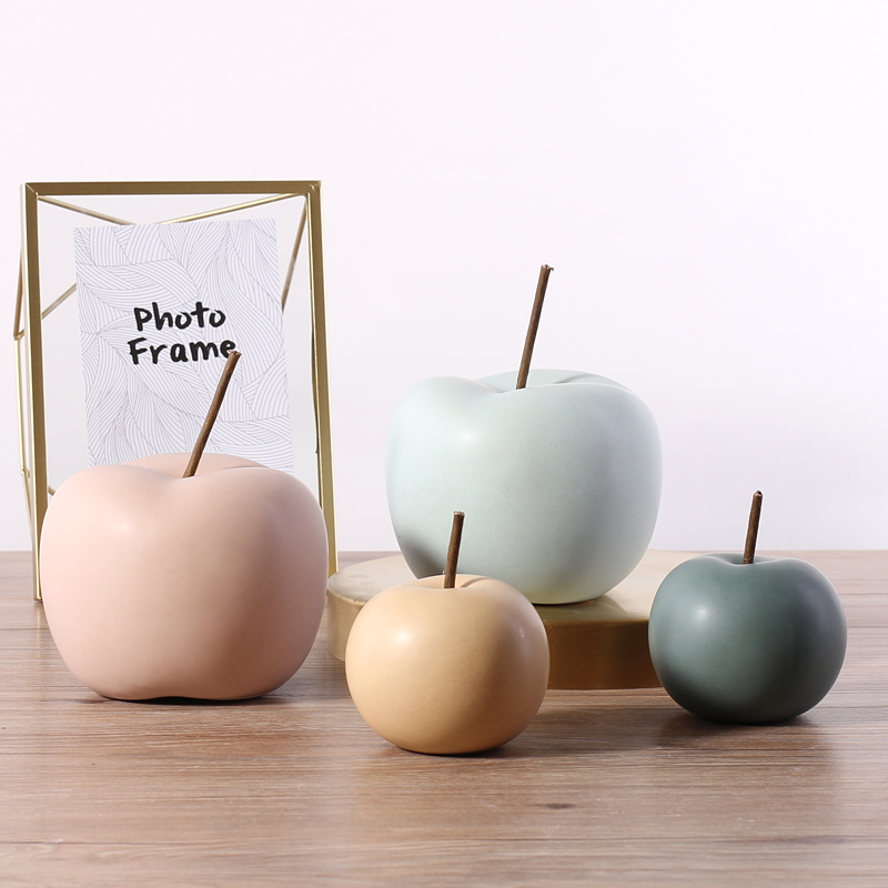 Miniature Ceramic Apple Orname - مراجعة Art Craft Christmas Ideas وسعره