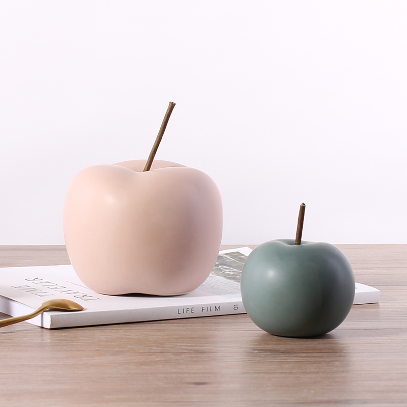 Miniature Ceramic Apple Orname - مراجعة Art Craft Christmas Ideas وسعره