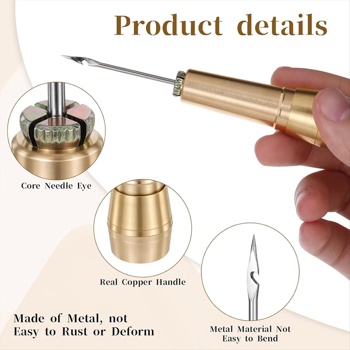 9pcs Leather Sewing Awl Kit wi - مراجعة Leather Tooling Kit وسعره