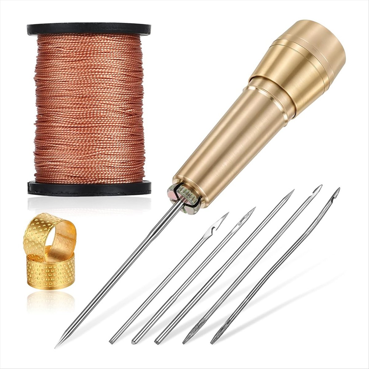 9pcs Leather Sewing Awl Kit wi - مراجعة Leather Tooling Kit وسعره