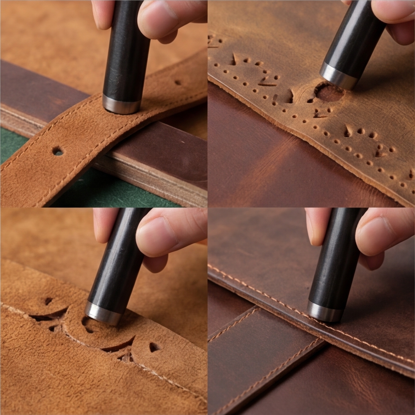 A49 DIY Leatherworking round C - مراجعة Leather Tooling Kit وسعره