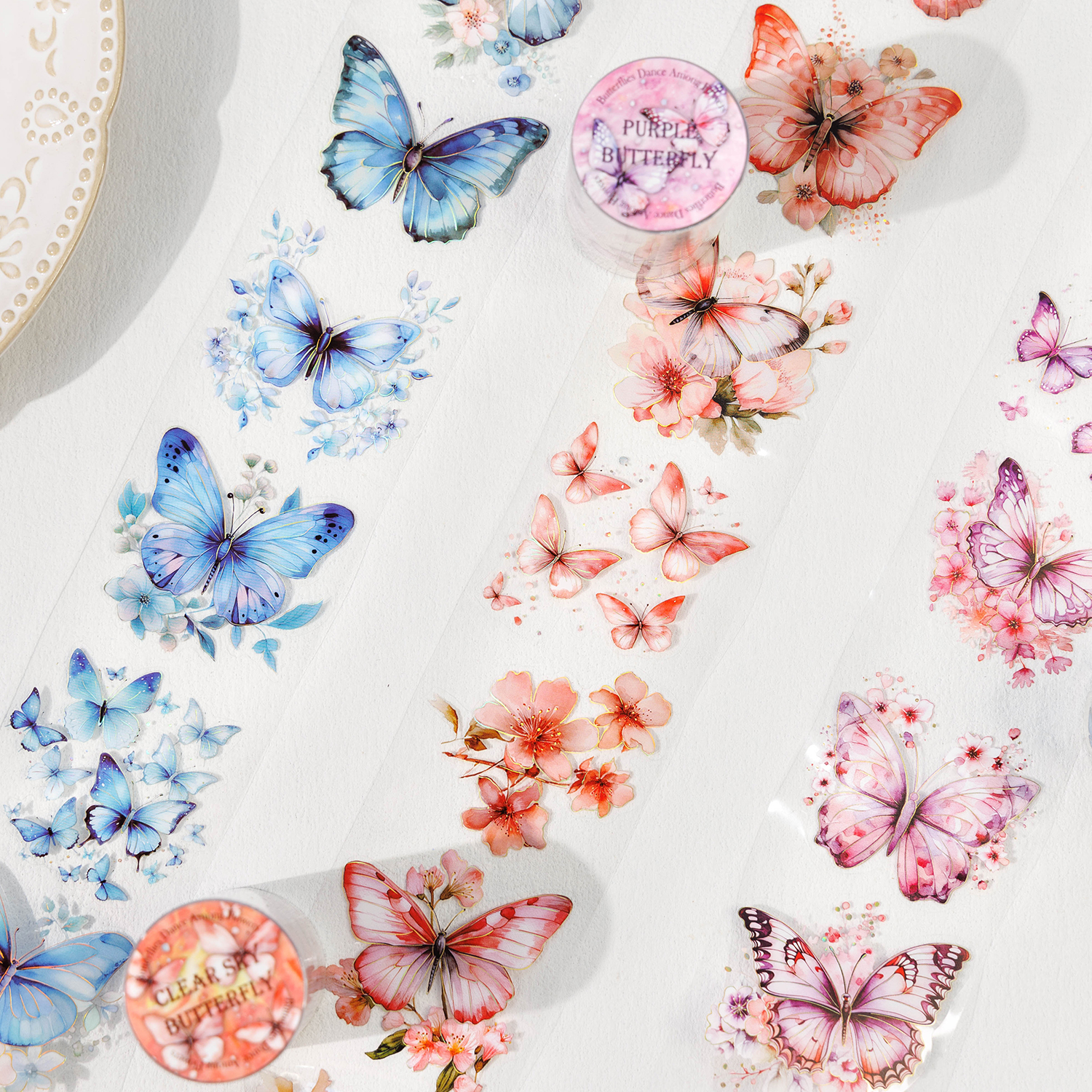 4-Roll Set - Butterfly Themed  - مراجعة Art Craft Using Paper وسعره