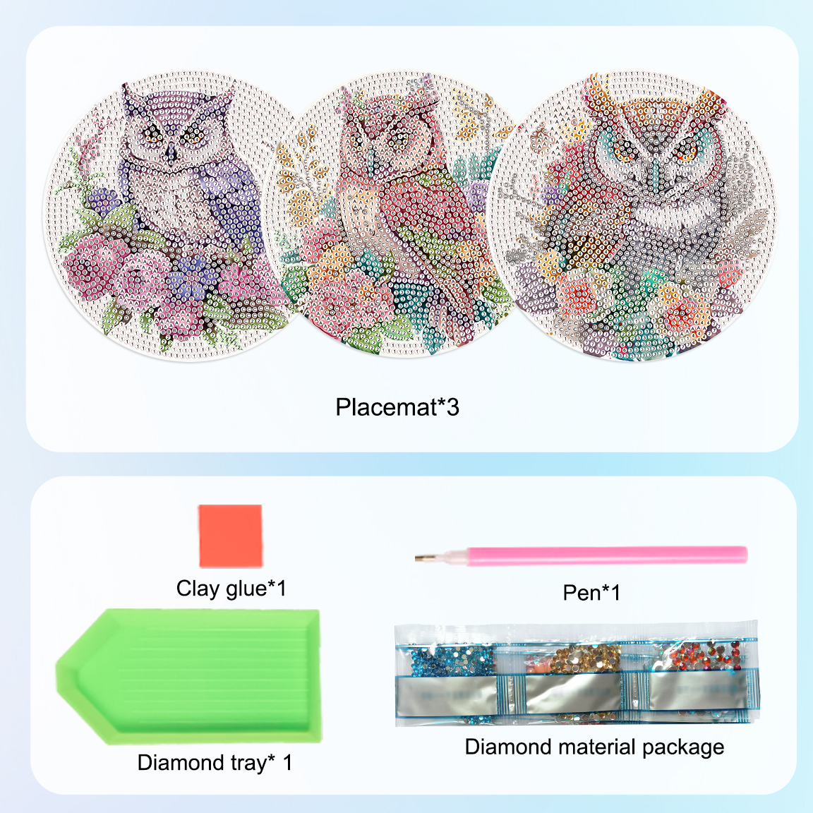 3Pcs Diamond Art Painting Plac - مراجعة Art Craft Table وسعره