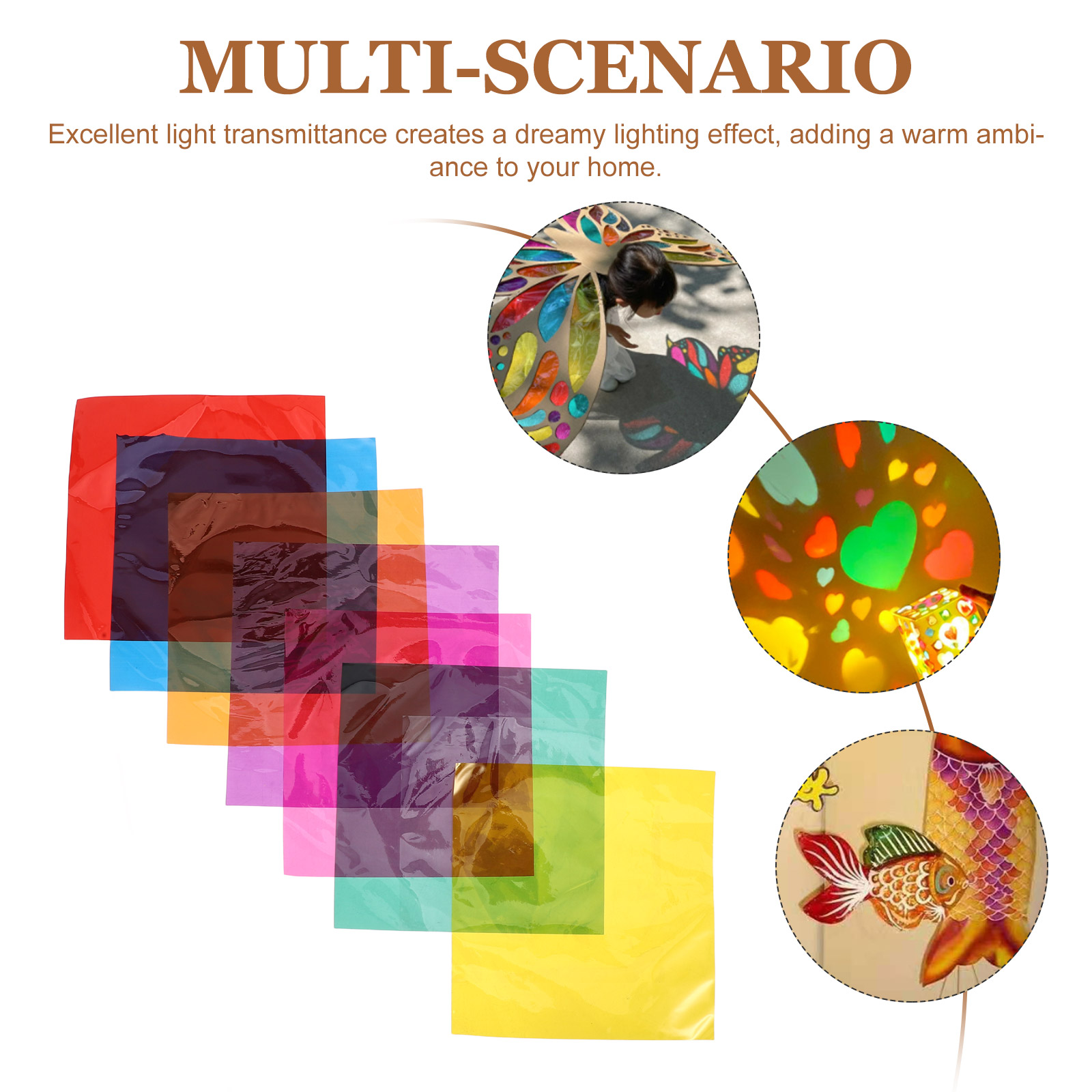 90Pcs Multi Colored Cellophane - مراجعة Art Craft Paper وسعره
