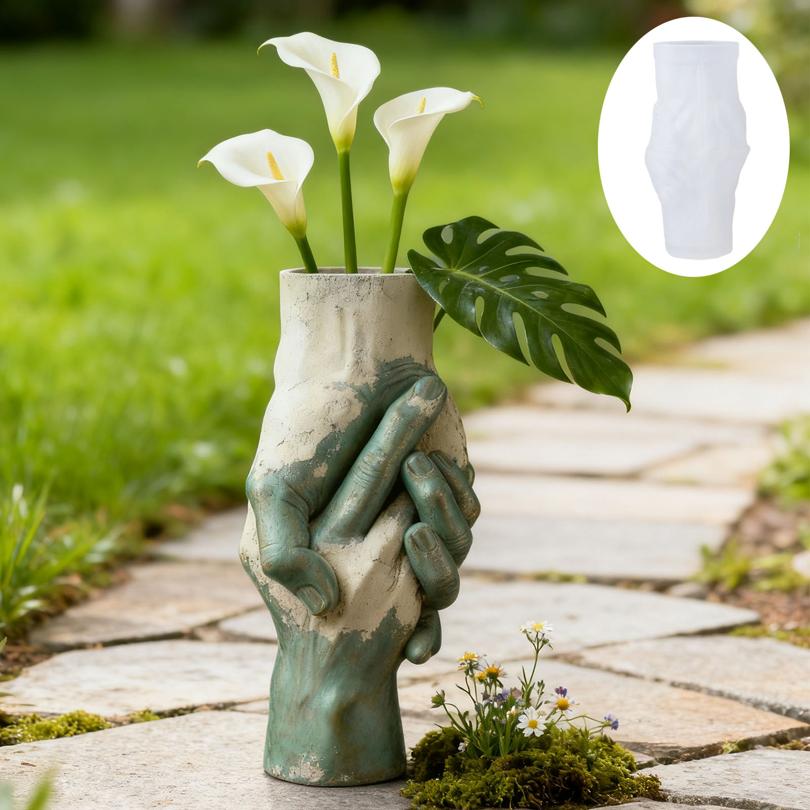 Artistic Hand-in-Hand Vase Sil - مراجعة Art Craft Vase وسعره