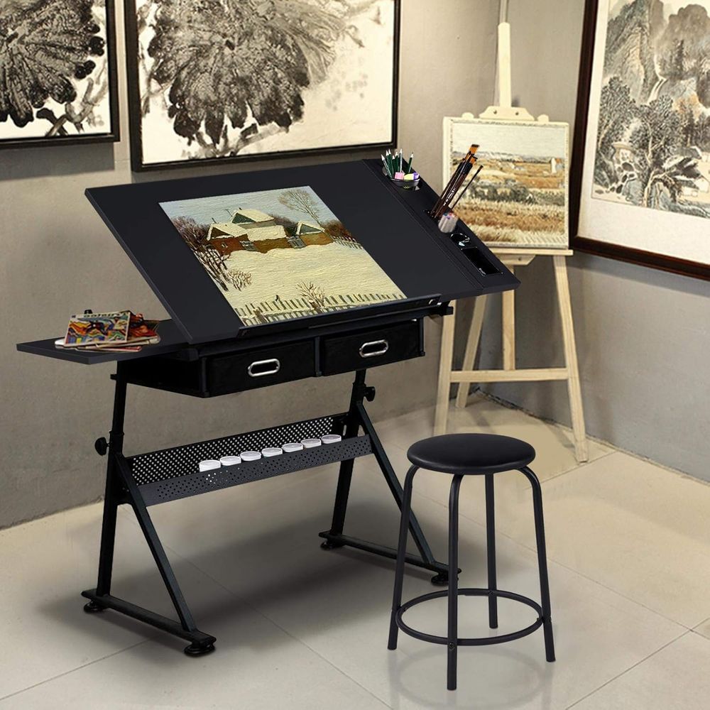 Drafting Table for Artists, He - مراجعة Art Craft Table وسعره