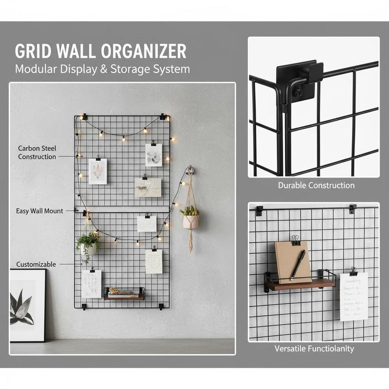 3 Packs Grid Wall Panels, 2 x  - مراجعة Art Craft Wire وسعره
