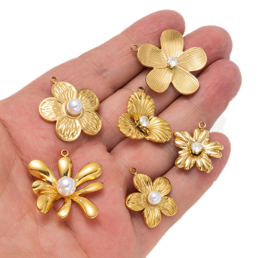 5pcs Gold Stainless Steel Flow - مراجعة Art Craft Flower وسعره