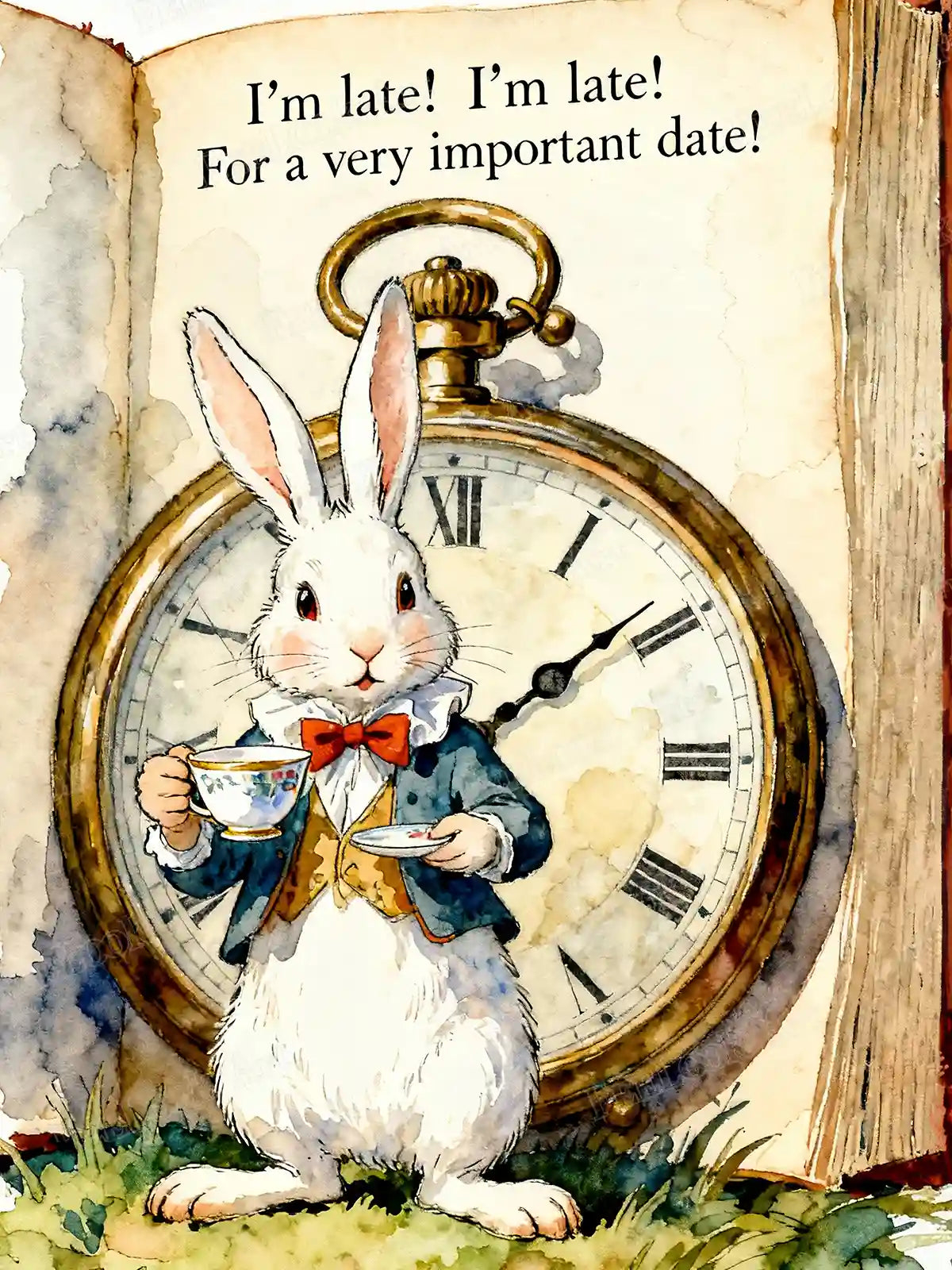 White Rabbit Wonderland Pocket - مراجعة Wallpaper Art And Craft وسعره