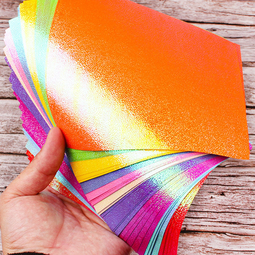 100Pcs Pearly Glitter Origami  - مراجعة Art Craft Paper وسعره
