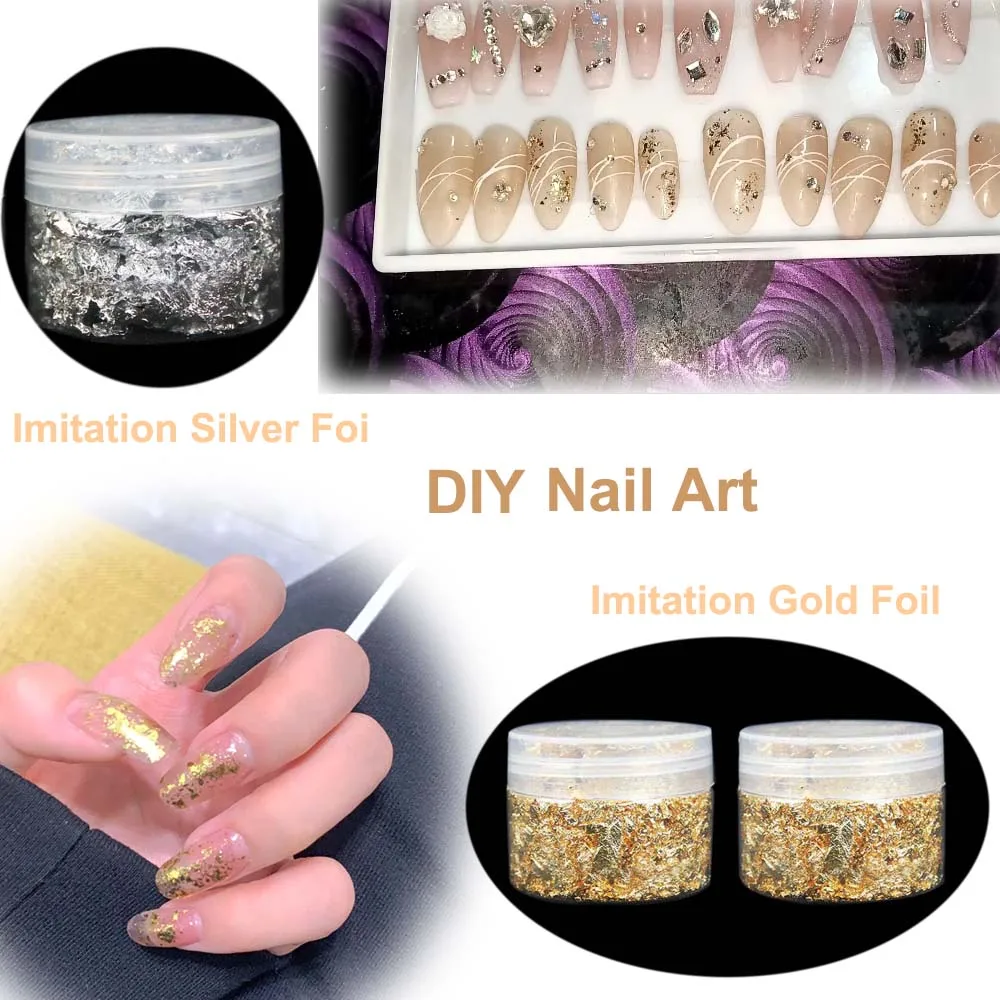 100Pc Colored Golds Leaf Sheet - مراجعة Wallpaper Art And Craft وسعره
